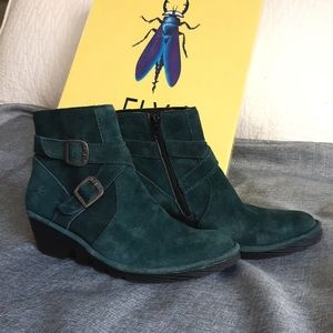 Teal Fly London boots. Size 39.